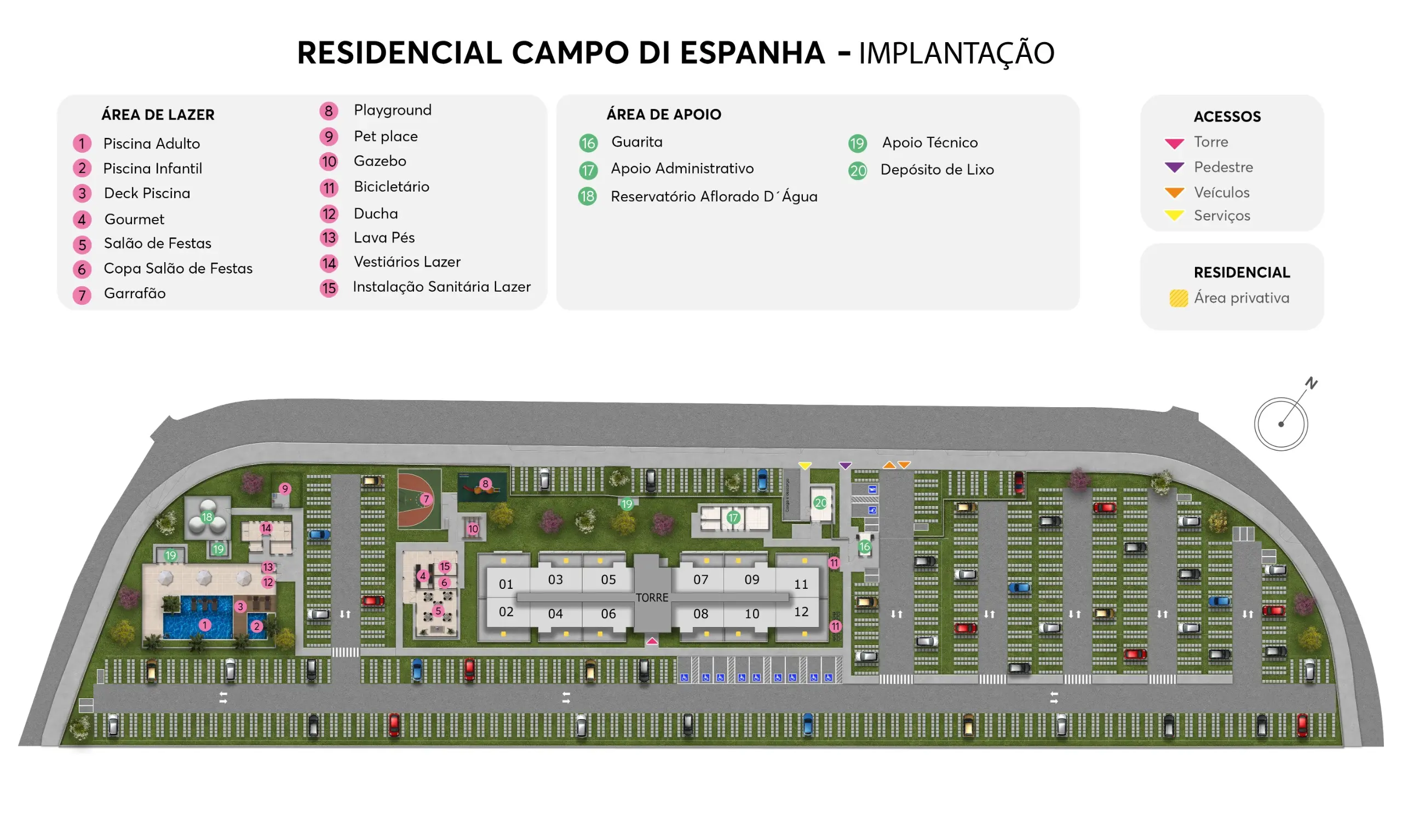 Campo di Espanha Implantação