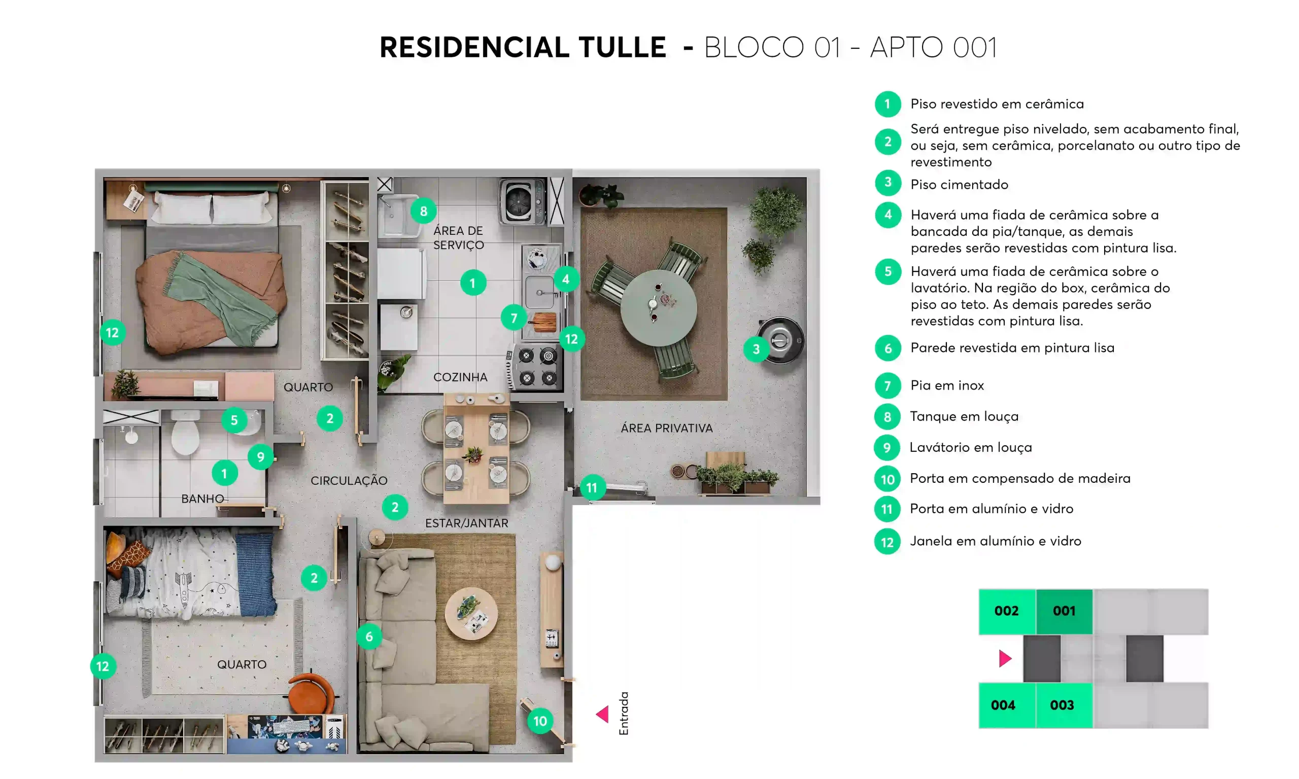 Residencial Tulle - Planta