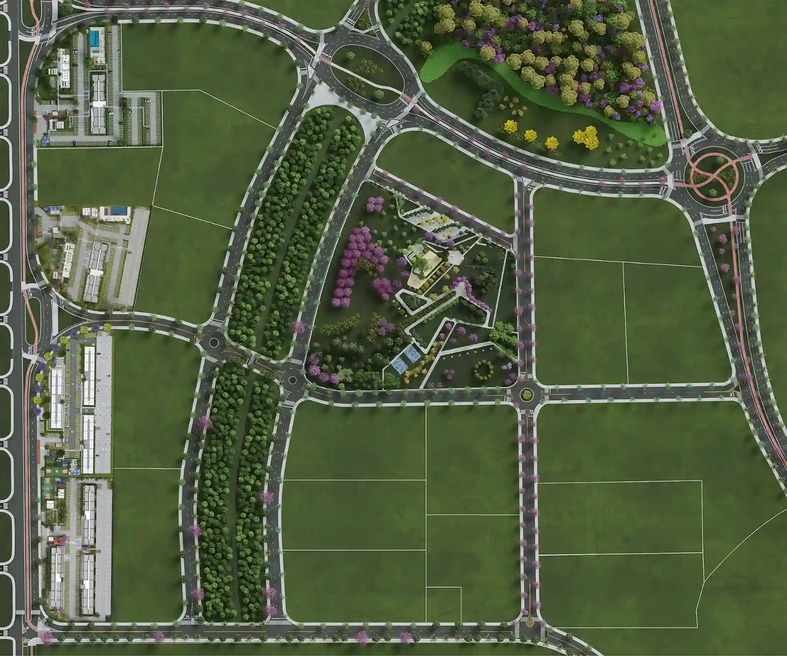 Masterplan do bairro planejado Cidade Sete Sóis Vistas do Vale