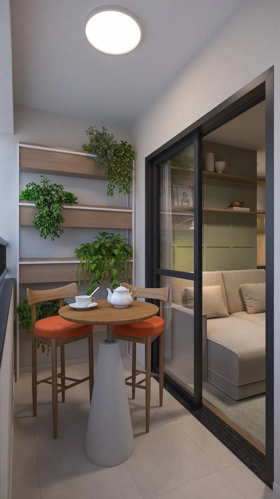 Varanda do apartamento Caminho dos Alecrins