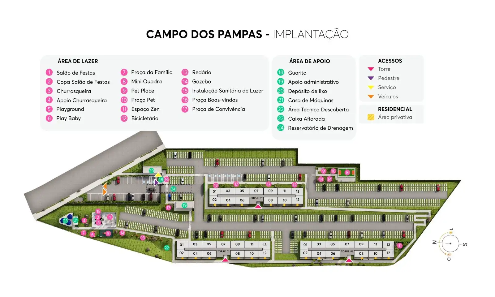 Implantação Campo dos Pampas