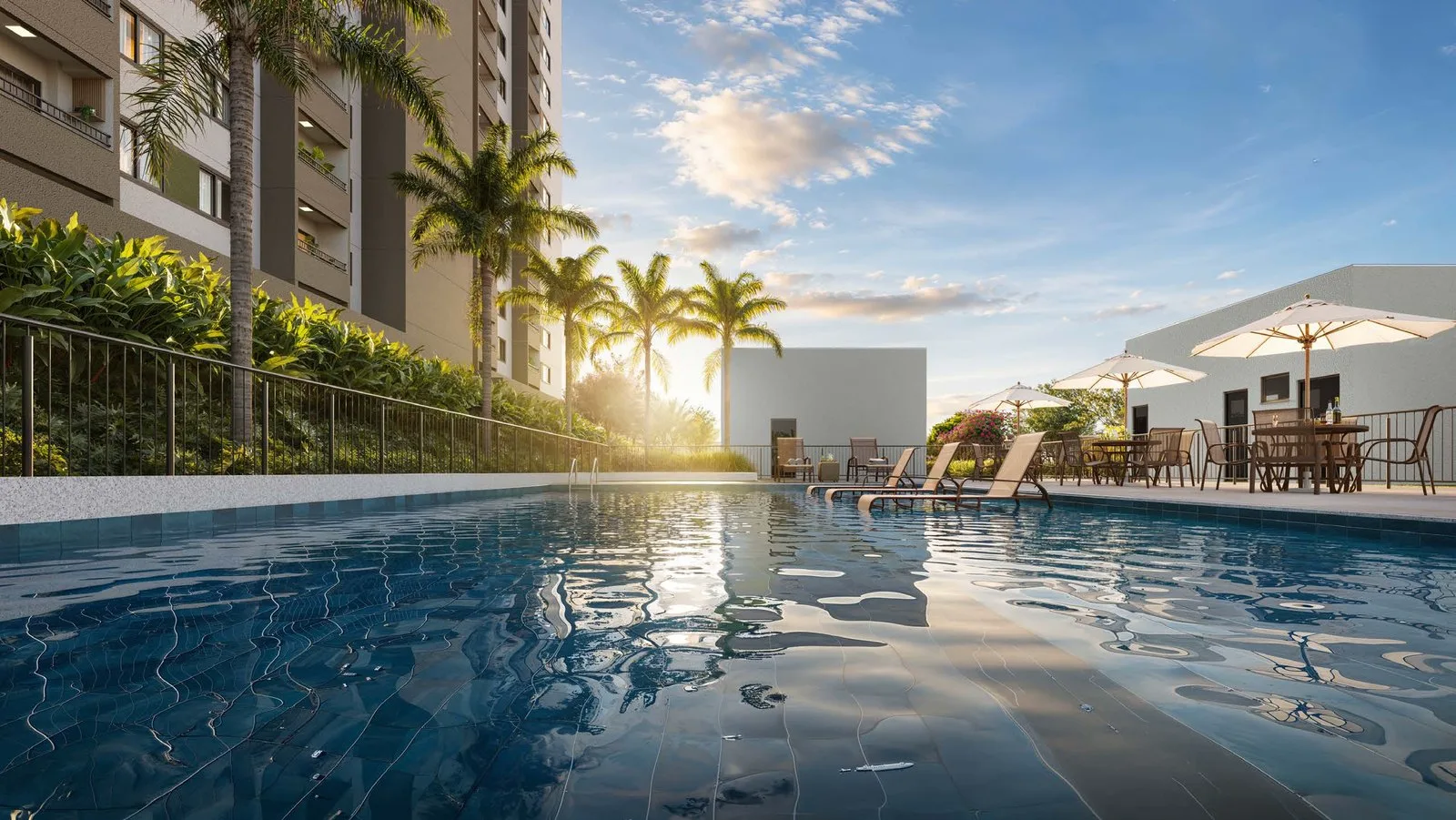 Piscina adulto e infantil do Grand Garden