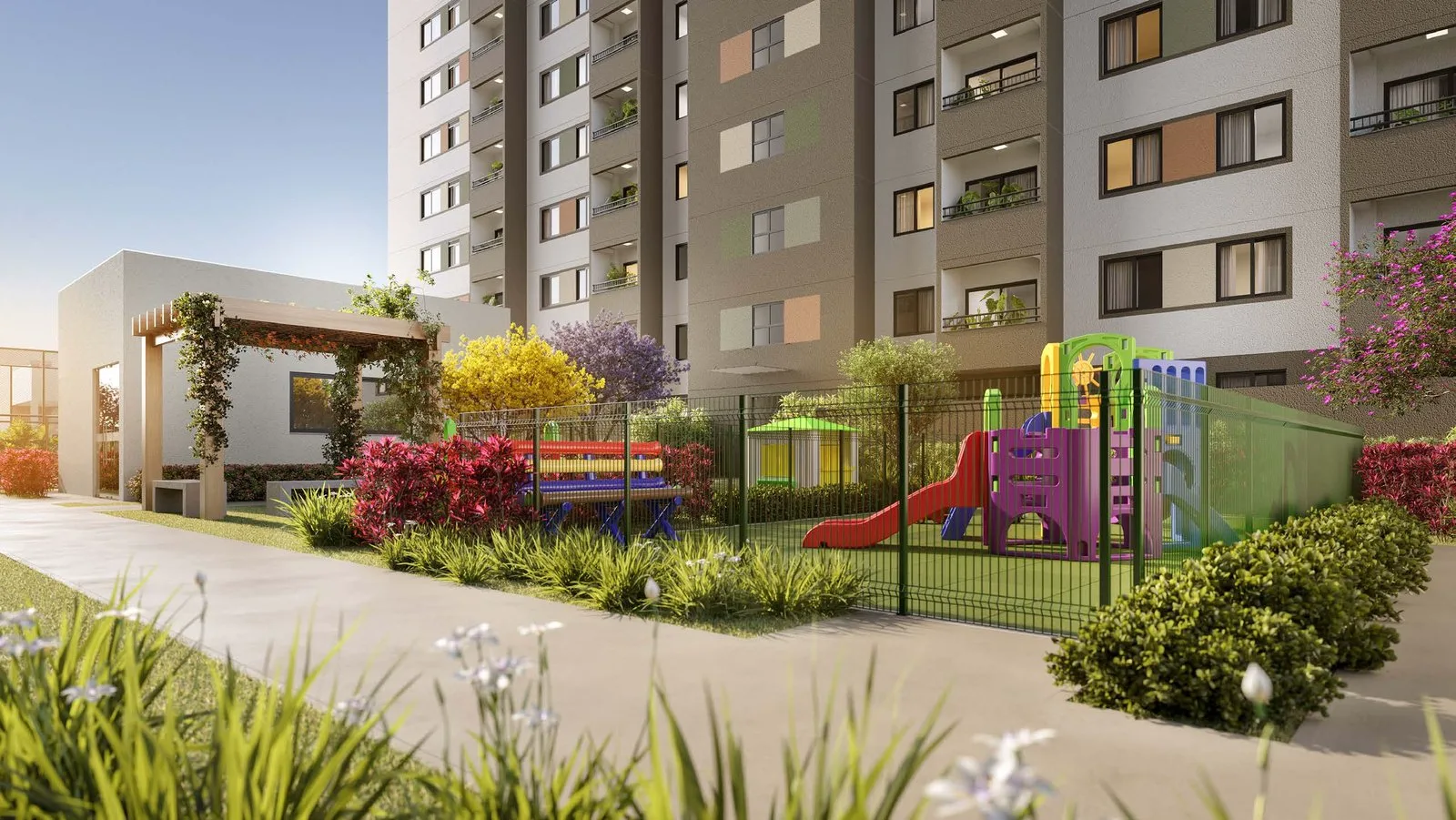 Playground e área verde do Grand Garden